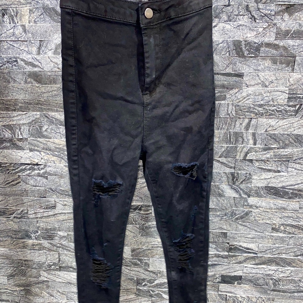 Ultra skinny ripped denim